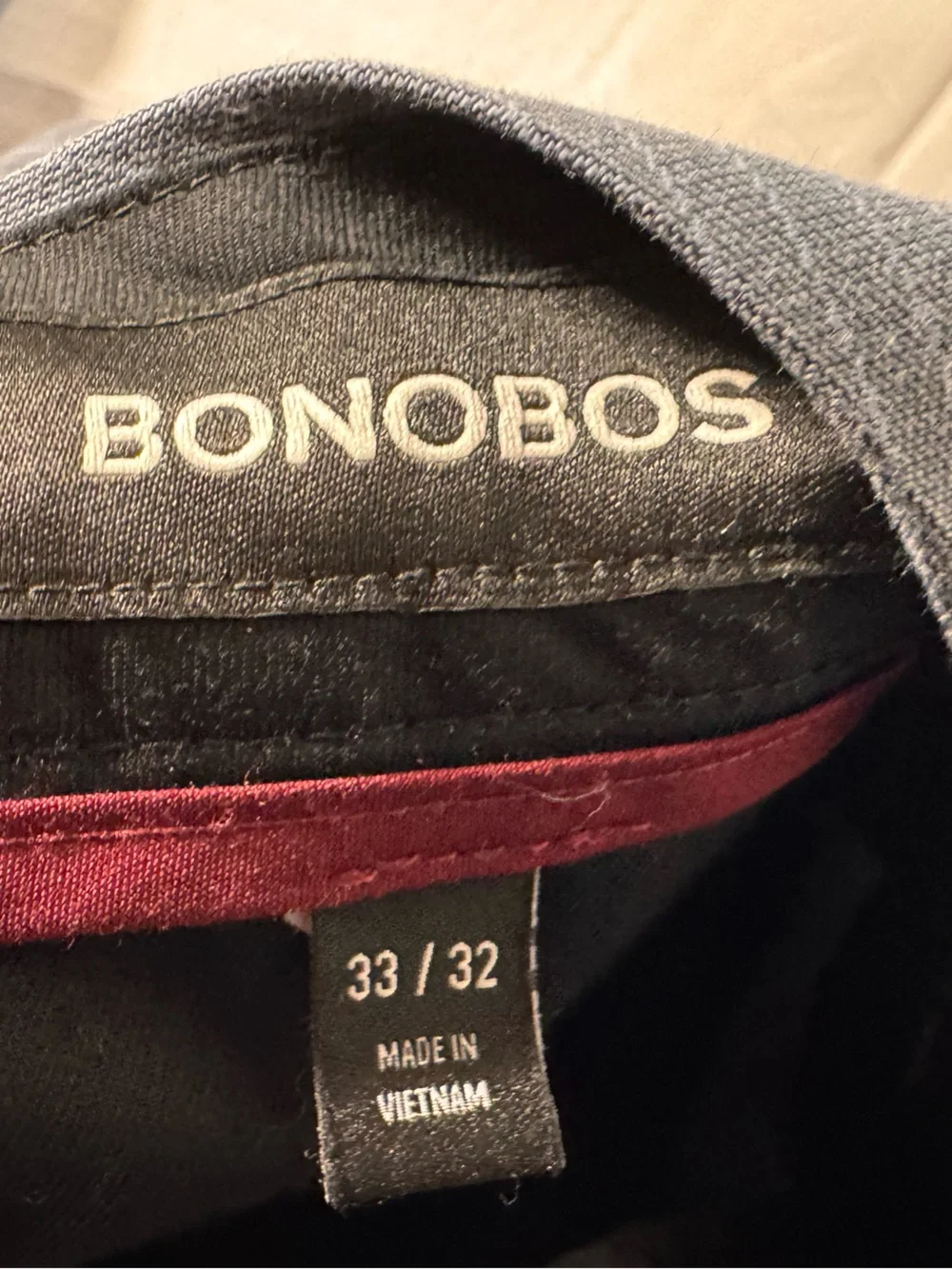 Bonobos Men's Slim Dress Pants - Light Blue Pinstripe